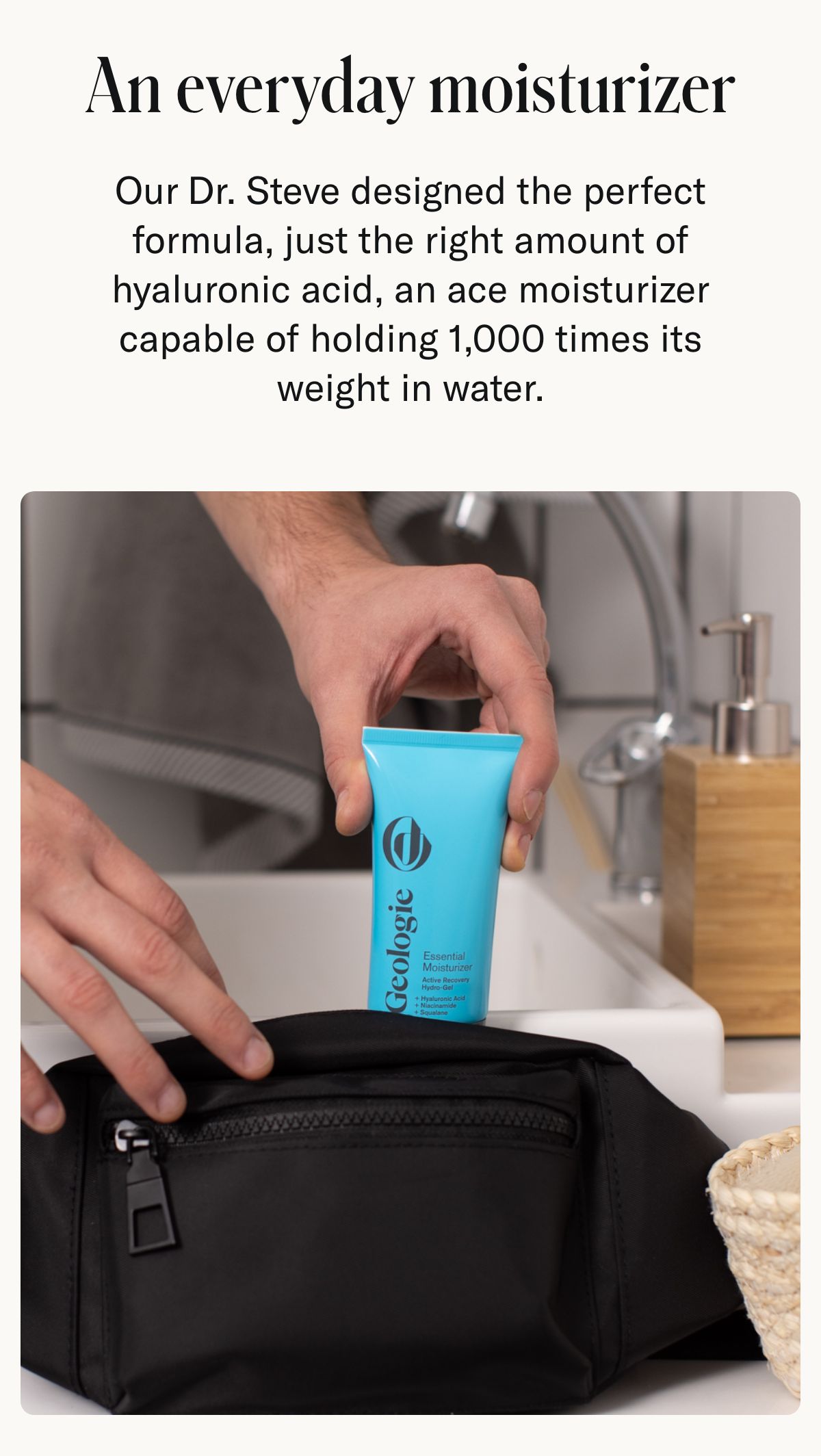 Geologie 22 Moisturizer Today, 45 Moisturizer Tomorrow. Milled