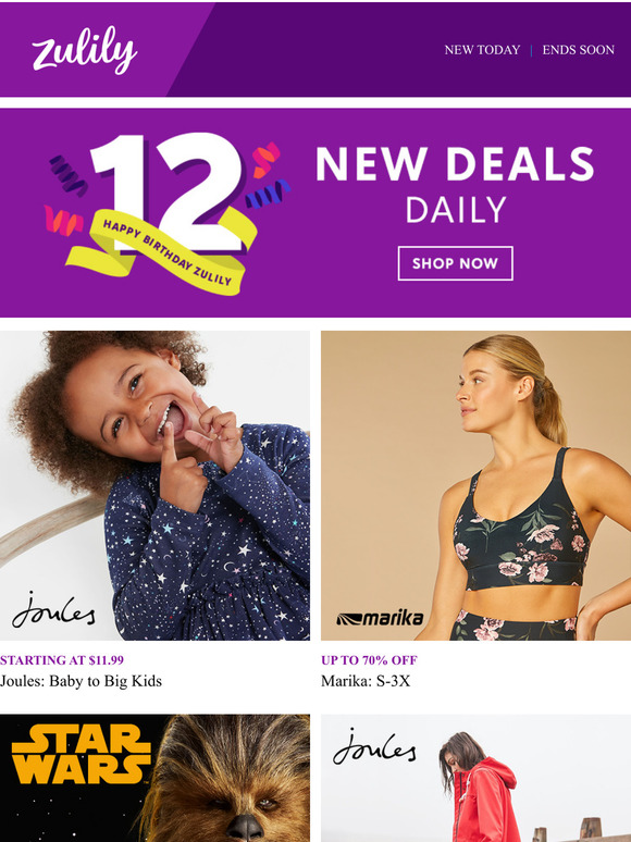 zulily Joules Marika Star Wars Harry Potter Milled