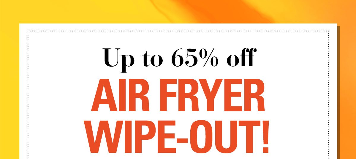 AIR FRYER WIPE-OUT