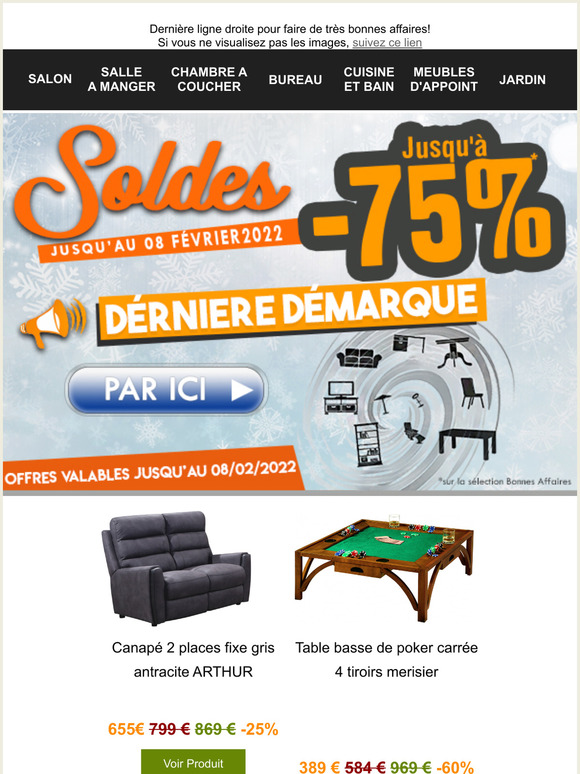  Soldes DERNIRE DMARQUEJusqu' - 75%