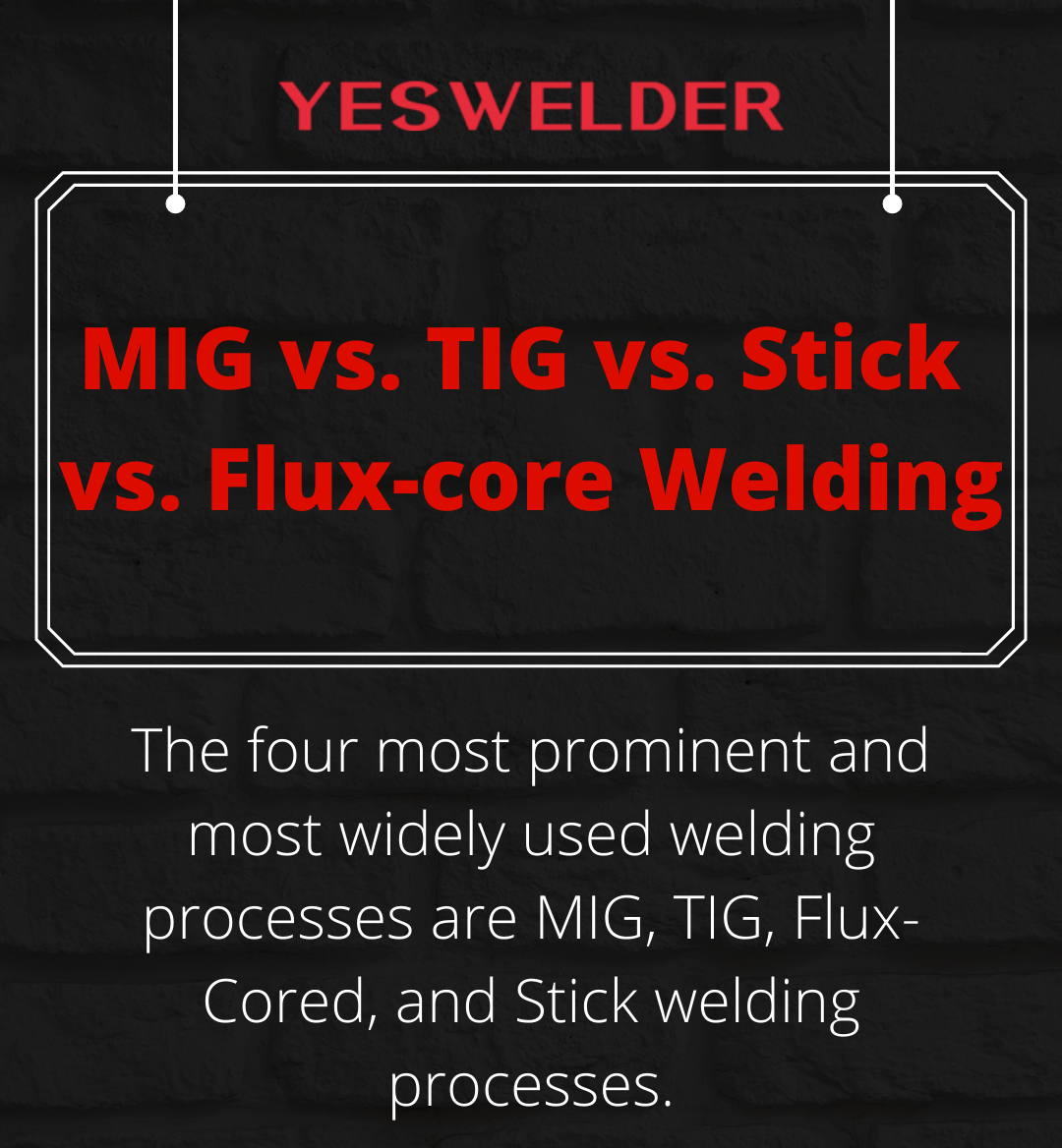 YesWelder: MIG vs. TIG vs. Stick vs. Flux-core Welding | Milled