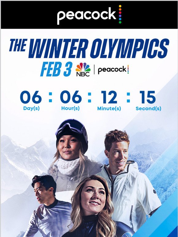 Peacock TV Only one week left until the Winter Olympics Milled