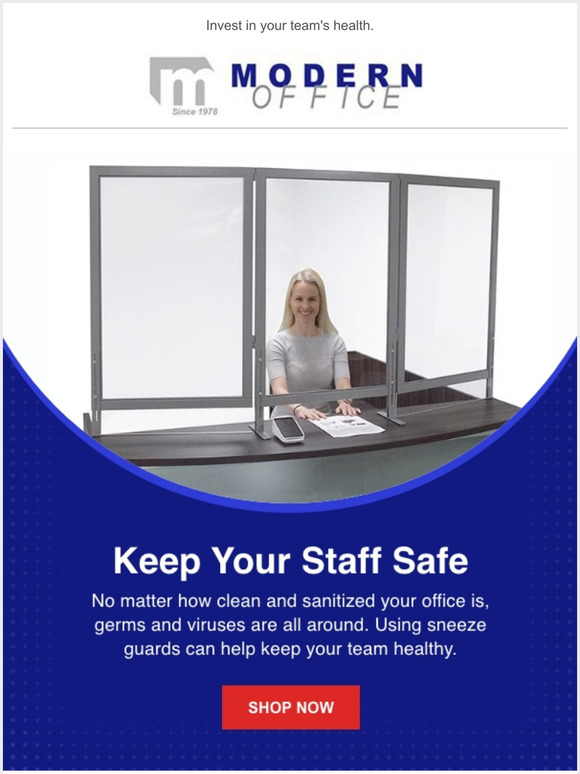 Shop Sneeze Guards and Stay Safe Milled