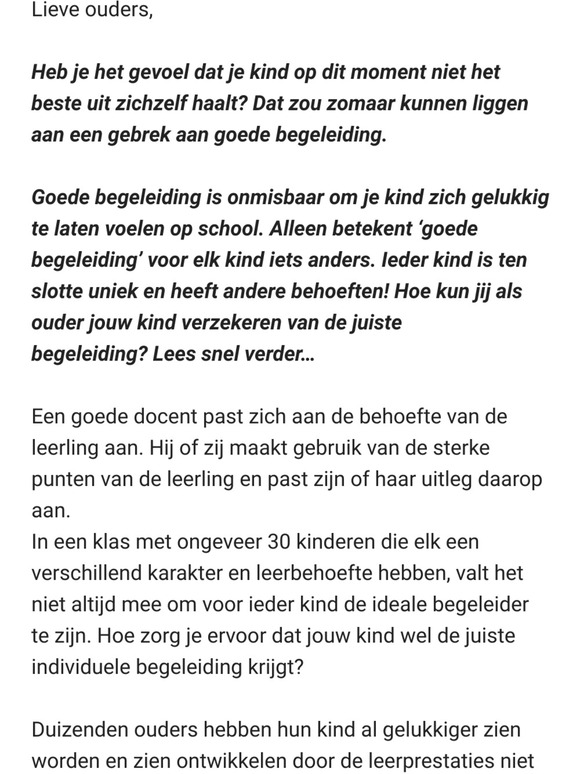 Wie is de beste docent voor jouw kind?