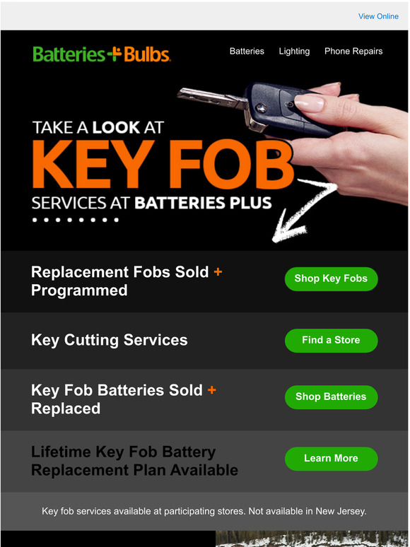 Batteries Plus Key fobs repaired, repowered & replaced Milled