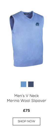 g.SCOTTISH RUGBY RANKIN Scottish Rugby Mens V Neck Merino Wool Golf Slipover