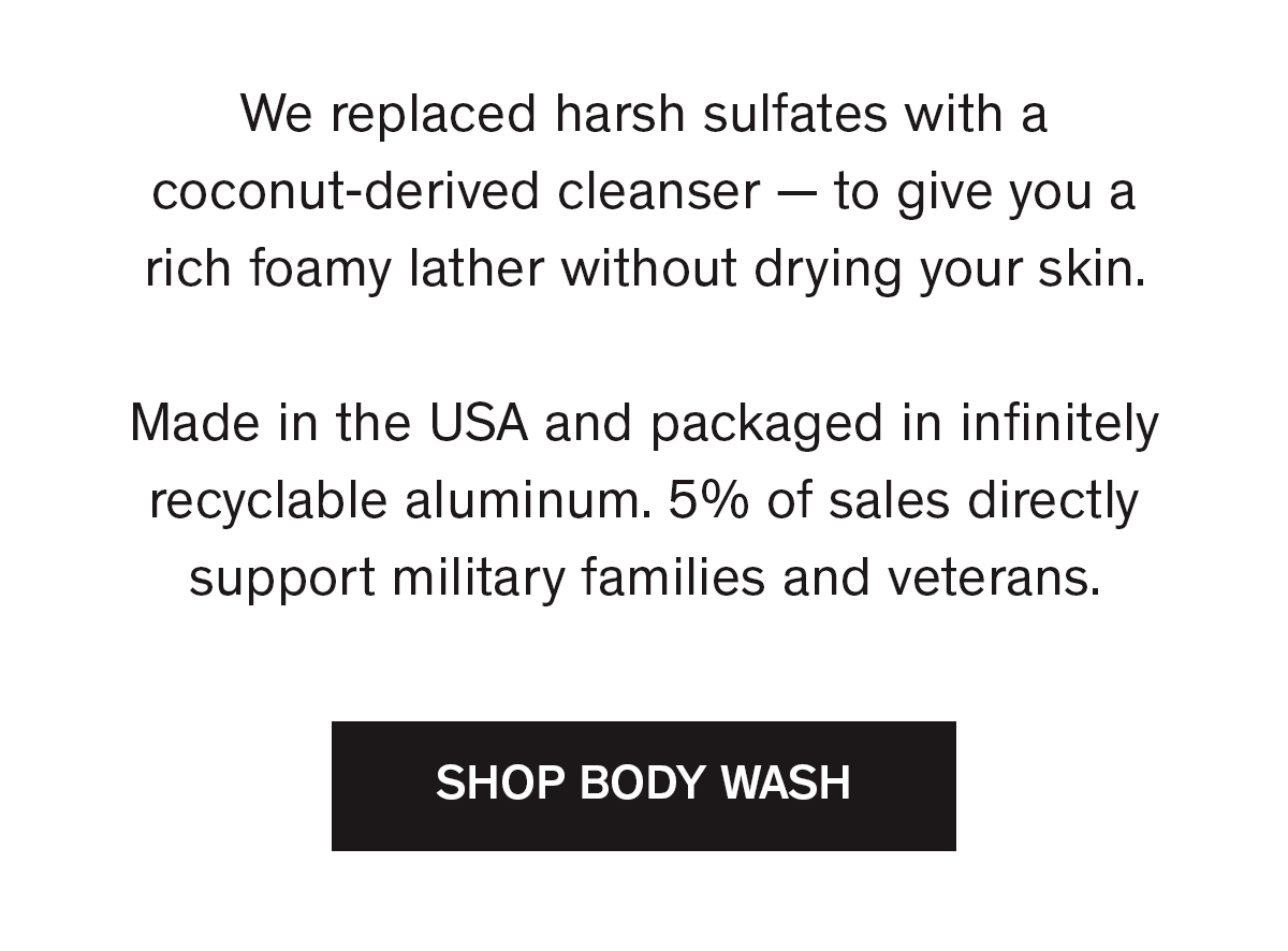 bravo sierra INTRODUCING THE SULFATEFREE BODY WASH Milled
