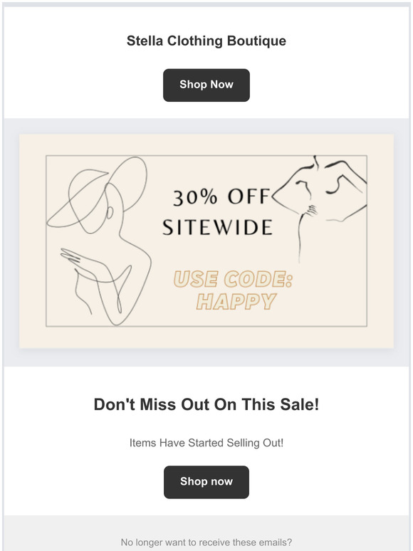 30% OFF SITEWIDE!