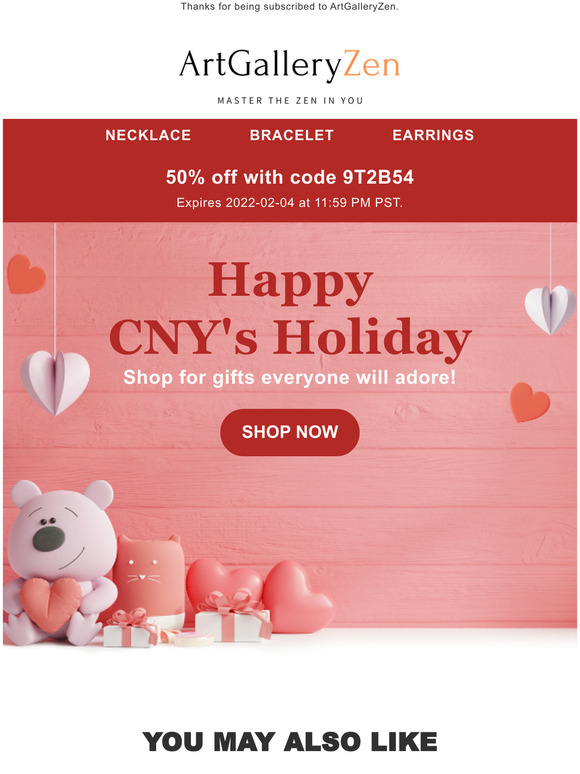 Super Blowout Sale For Happy CNY Holiday | 50% Off Only For You