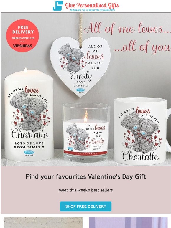 Fall in love with our brand new Valentine's day gifts!