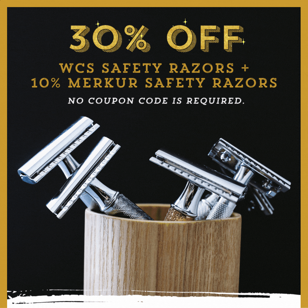 West Coast Shaving Get 30 OFF WCS Safety Razors + 10 Merkur Safety