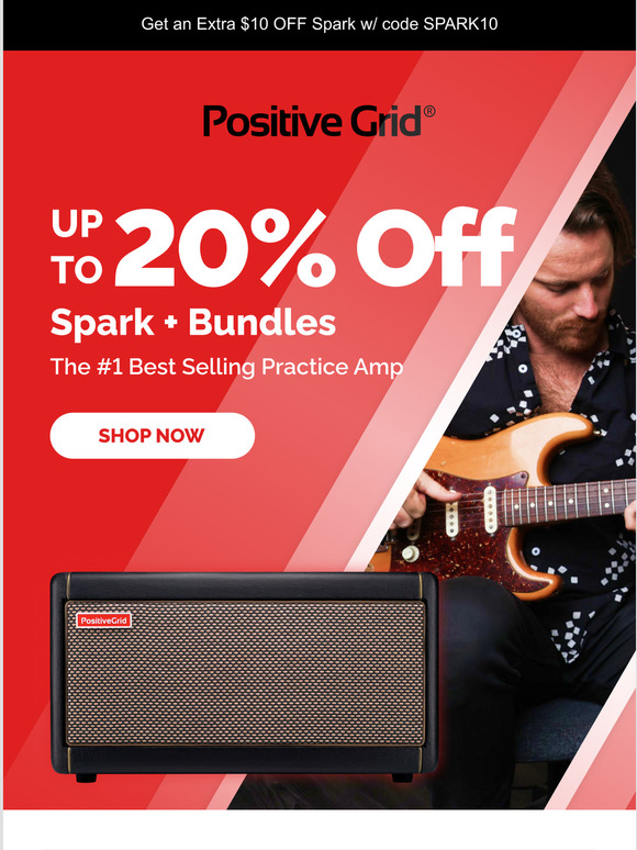 Positive Grid A 10 off Spark code just for you Milled