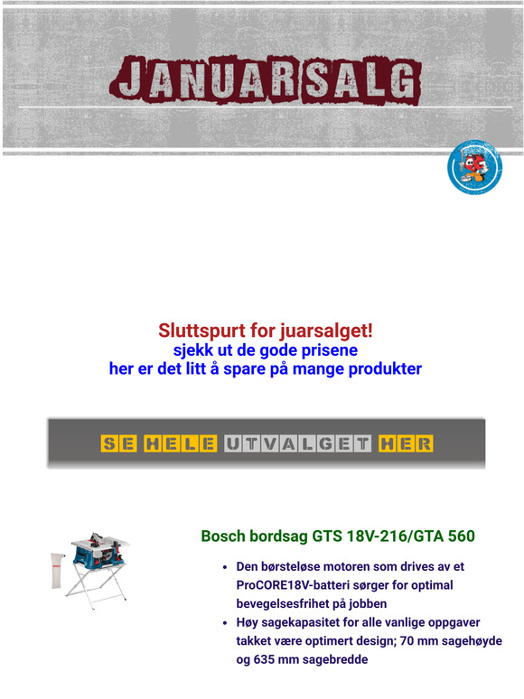 Sluttspurt for januarsalget fra Verkty4u
