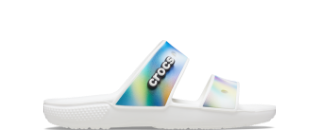 Shop the Classic Crocs Solarized Sandal in White/Multi