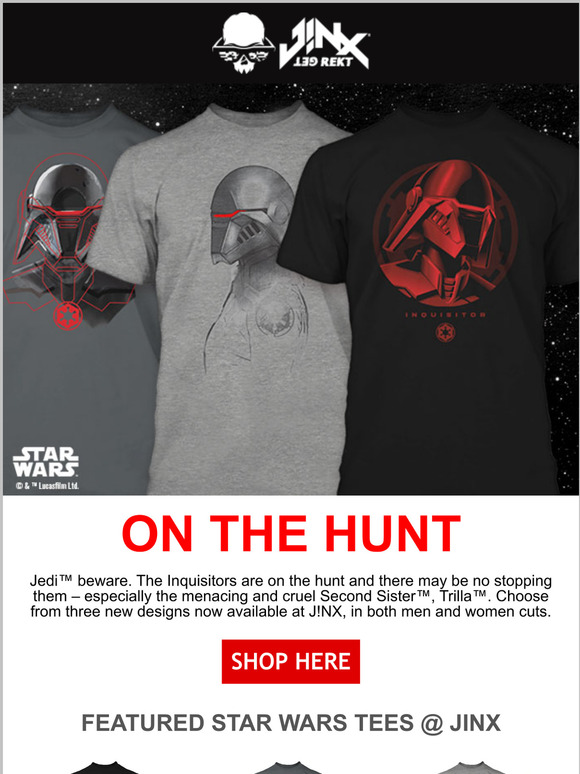 Jedi Beware! Inquisitor Tees Have Arrived @ J!NX