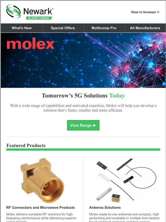 The latest 5G products from Molex