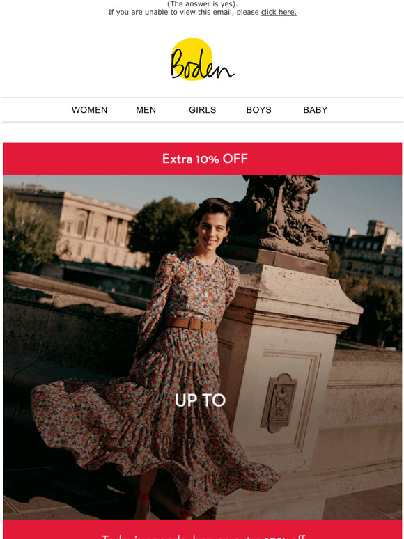Boden Email Newsletters Shop Sales, Discounts, and Coupon Codes