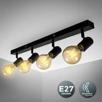 Vintage Deckenlampe Retro Deckenleuchte schwarz Industrie