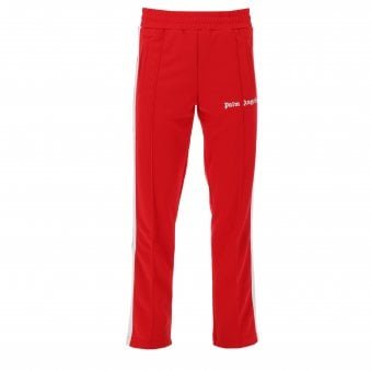 Red & White Stripe Track Pants