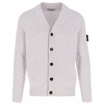 Lilac Cotton Nylon Knitted Cardigan