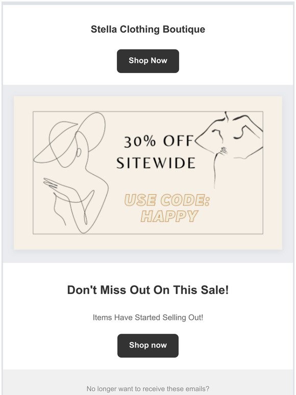 It's Almost Over! 30% OFF SITEWIDE!