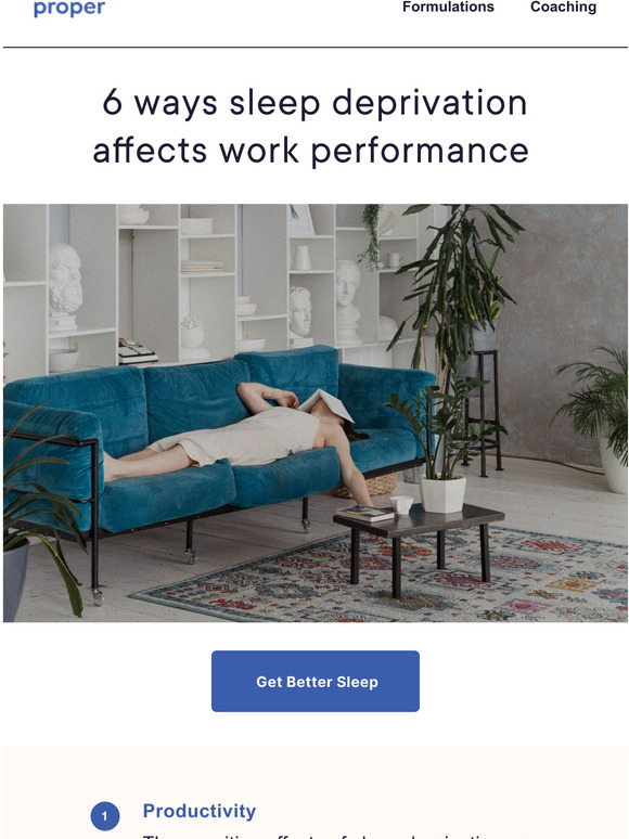 getproper 6 ways sleep deprivation affects work performance Milled