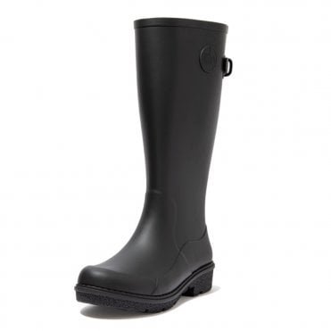 FitFlop Wonderwelly™ Tall Rubber Boots in All Black