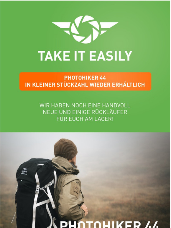 PHOTOHIKER 44 - der Foto-Wander-Rucksack: Wenige verfgbar!