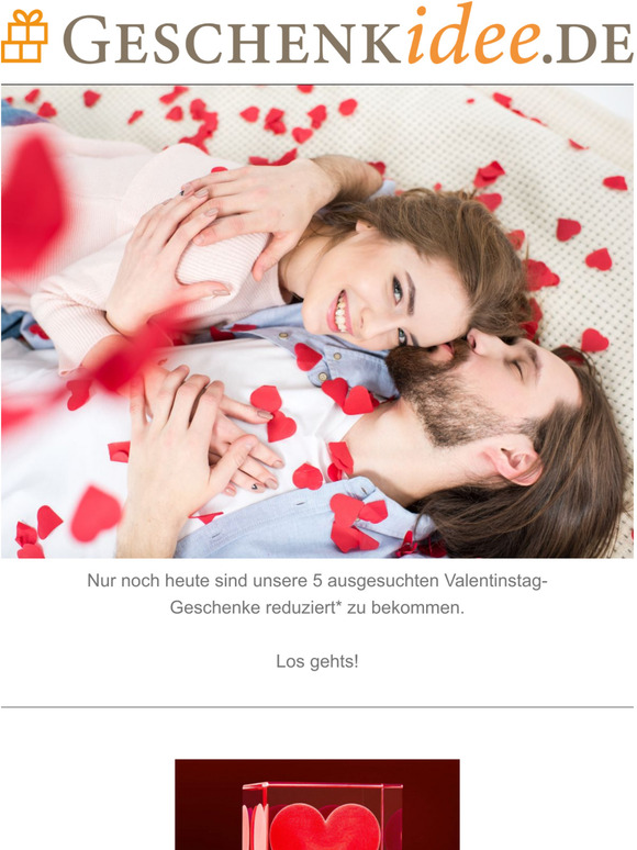 Nur noch 6 Stunden [bis zu 25%] Rabatt auf die besten 5 Valentinstag Geschenke.