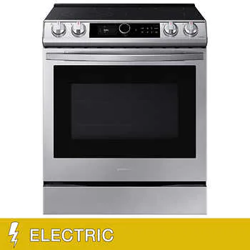 Samsung 6.3 cu. ft. Front Control Slide-In Electric Range with Smart Dial and Air Fry