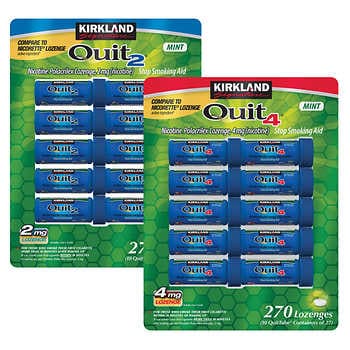 Kirkland Signature Quit Lozenges 2 mg or 4 mg, 270 Pieces