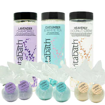 Vitabath Foaming Bath Salt and Bath Bomb Assortment