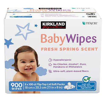 Kirkland Signature Scented Baby Wipes, 900-Count