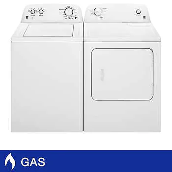 Kenmore 3.5 cu. ft. Top Load Washer with Porcelain Basket and 6.5 cu. ft. Gas Dryer with Wrinkle Guard