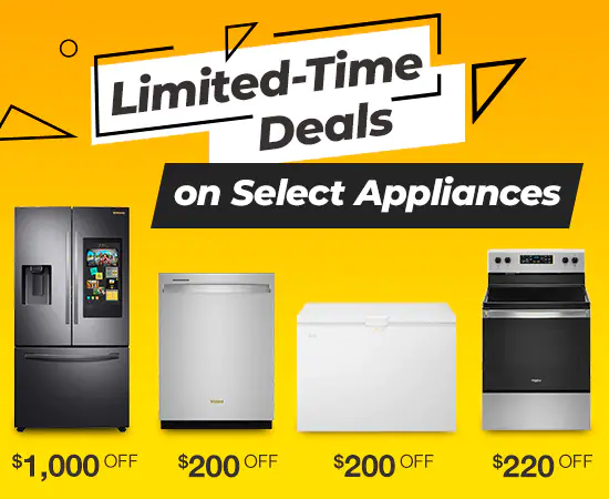 Limited-Time Deals on Select Appliances