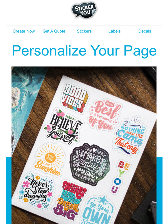 StickerYou Personalize Your Page > Milled