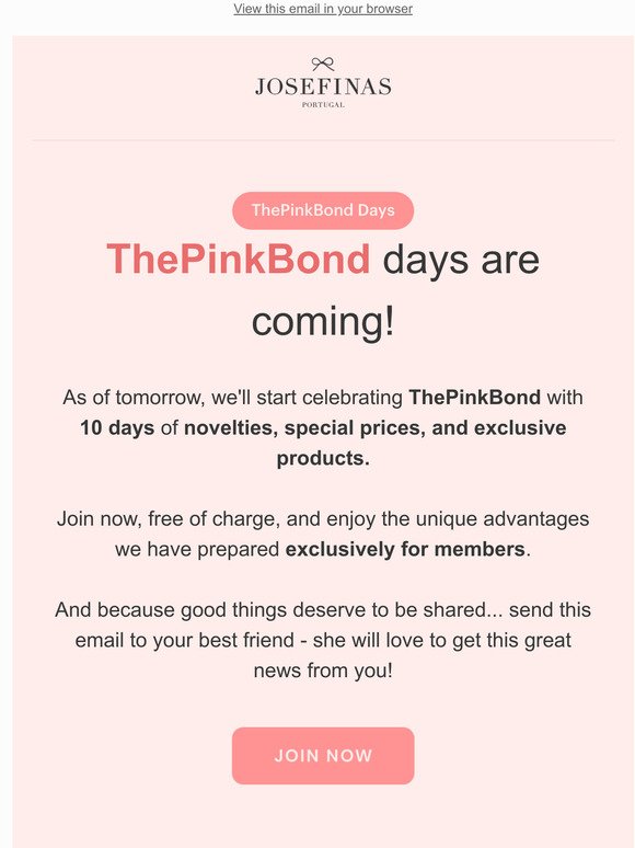 The 10 days of ThePinkBond are coming! 