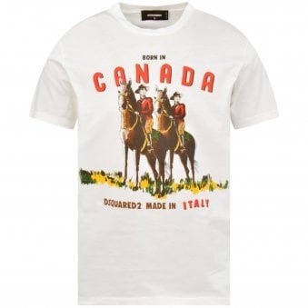 'Born In Canada' White T-Shirt