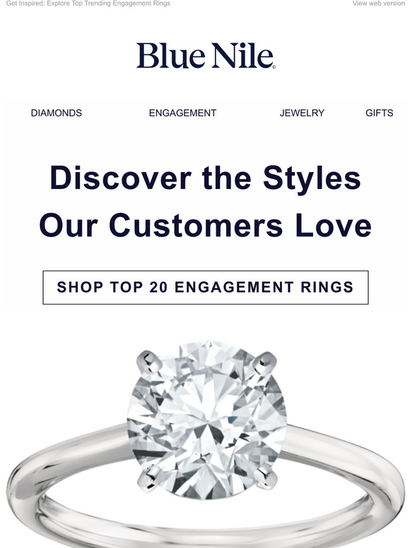 Blue Nile Check Out These Top 20 Engagement Rings Milled