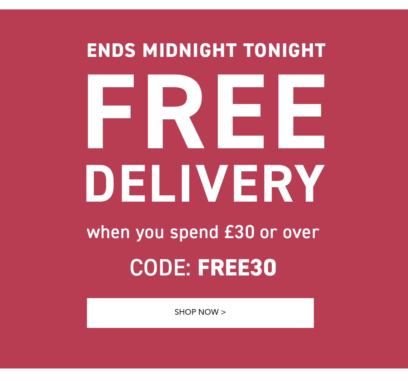 Chums FREE Delivery until midnight! Milled