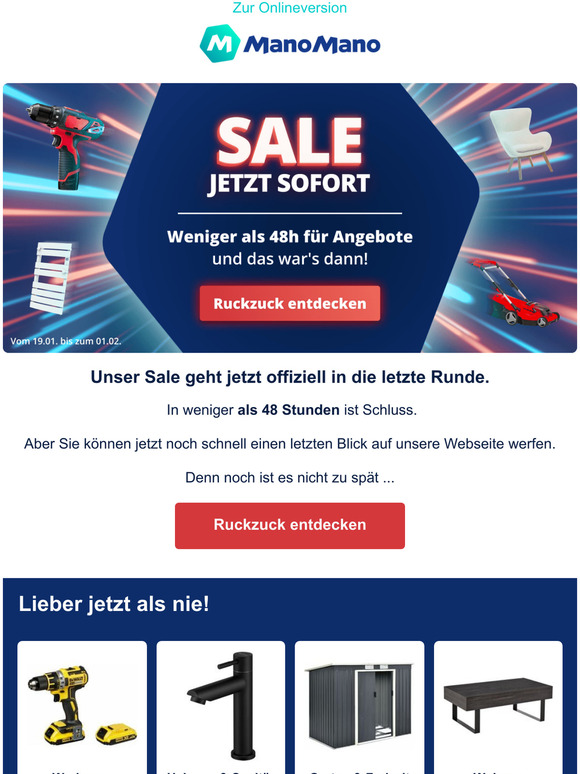 Unser Sale endet in weniger als 48 Stunden!