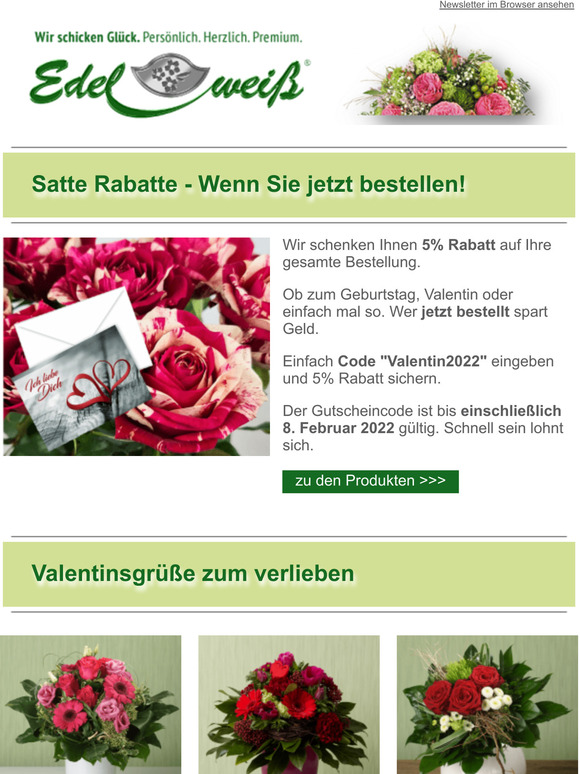 Satte Rabatte - Wenn Sie jetzt bestellen!