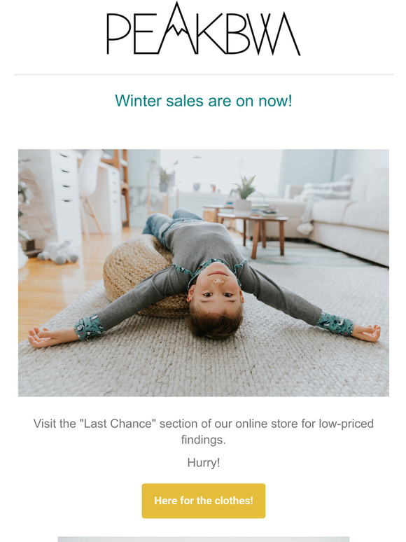 Winter sales are on now!