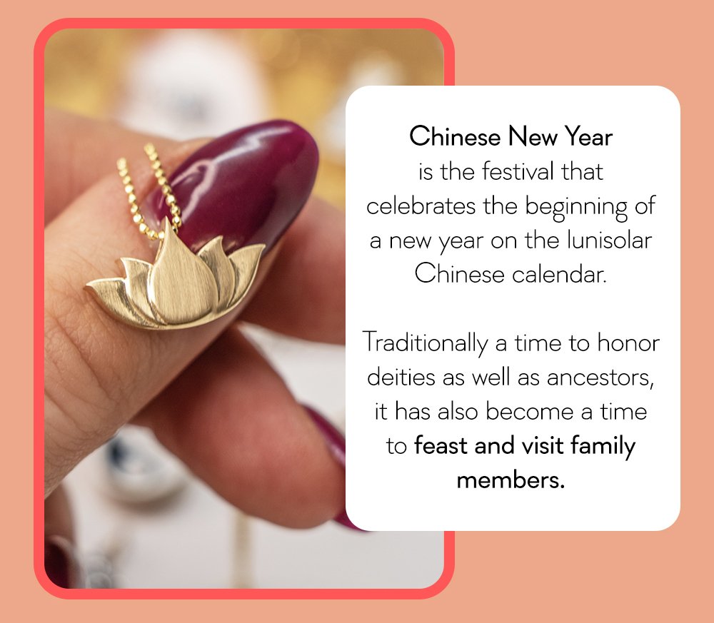 Chinese New Year celebrates the beginning of the lunisolar Chinese calendar.