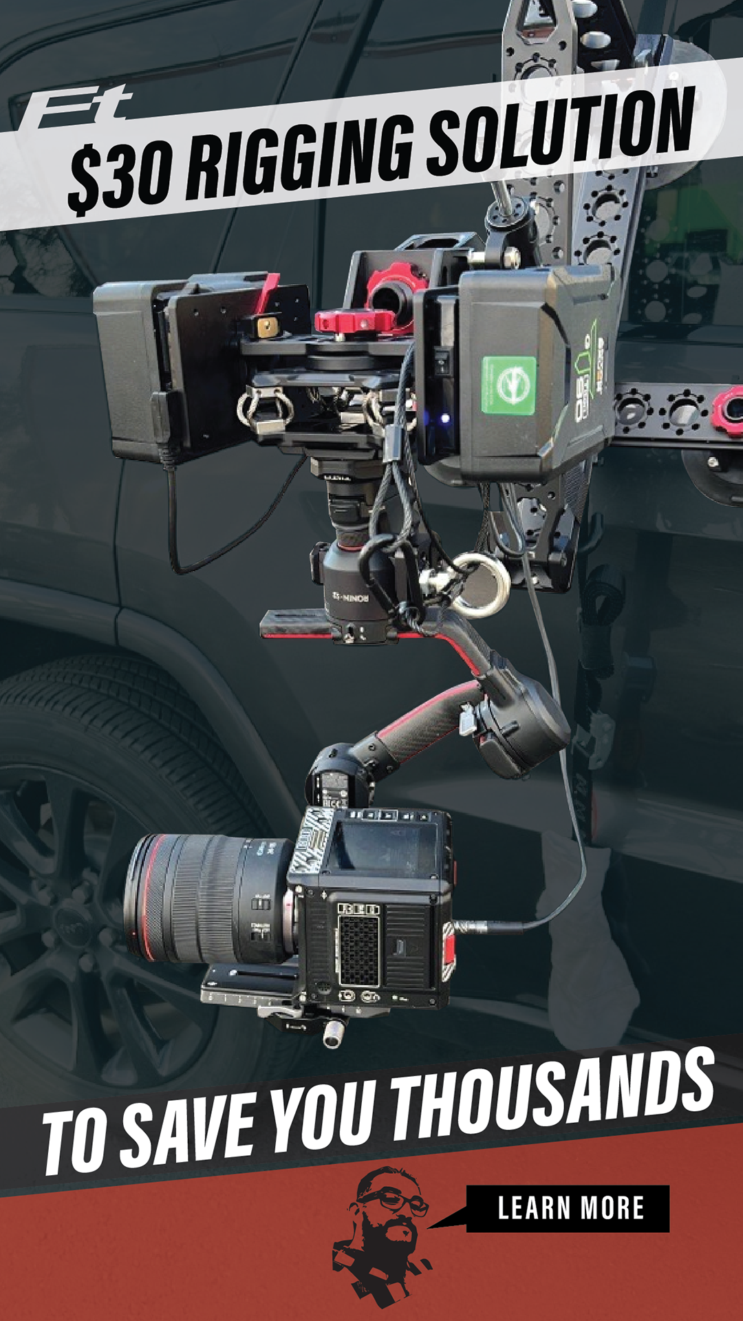 Filmtools New Video on Car Mount Safety, tips & tricks for safe rigging using the Ronin RS2 and