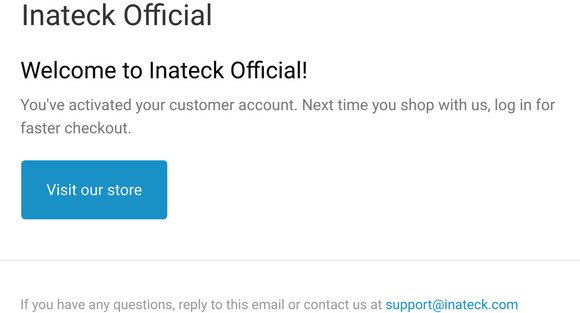 Customer account confirmation