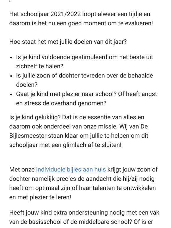Zijn alle doelen van dit schooljaar behaald?