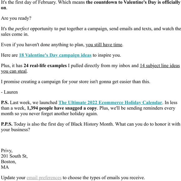 18 Valentines Day campaign ideas
