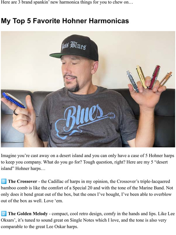 Harmonica Lessons From My Top 5 Favorite Hohner