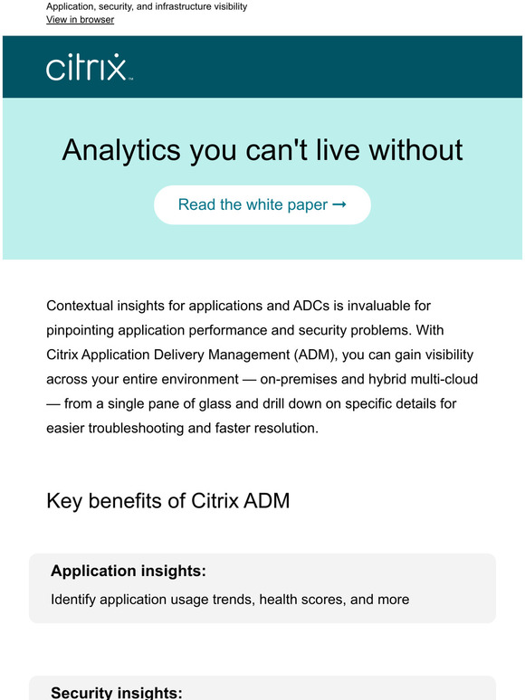 Get holistic and actionable insights for your application delivery